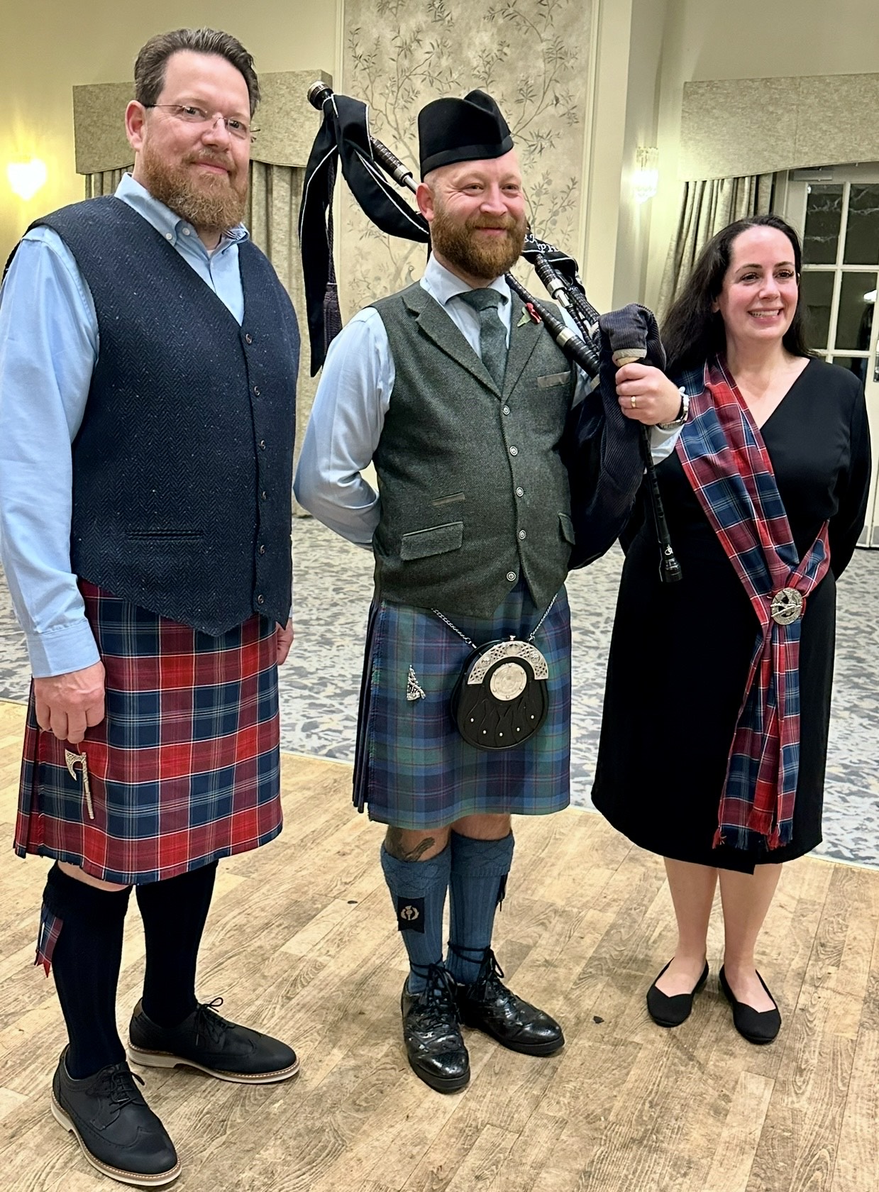 April and Jay Exley - Jacobite themed night at Maryculter Hotel, Aberdeen